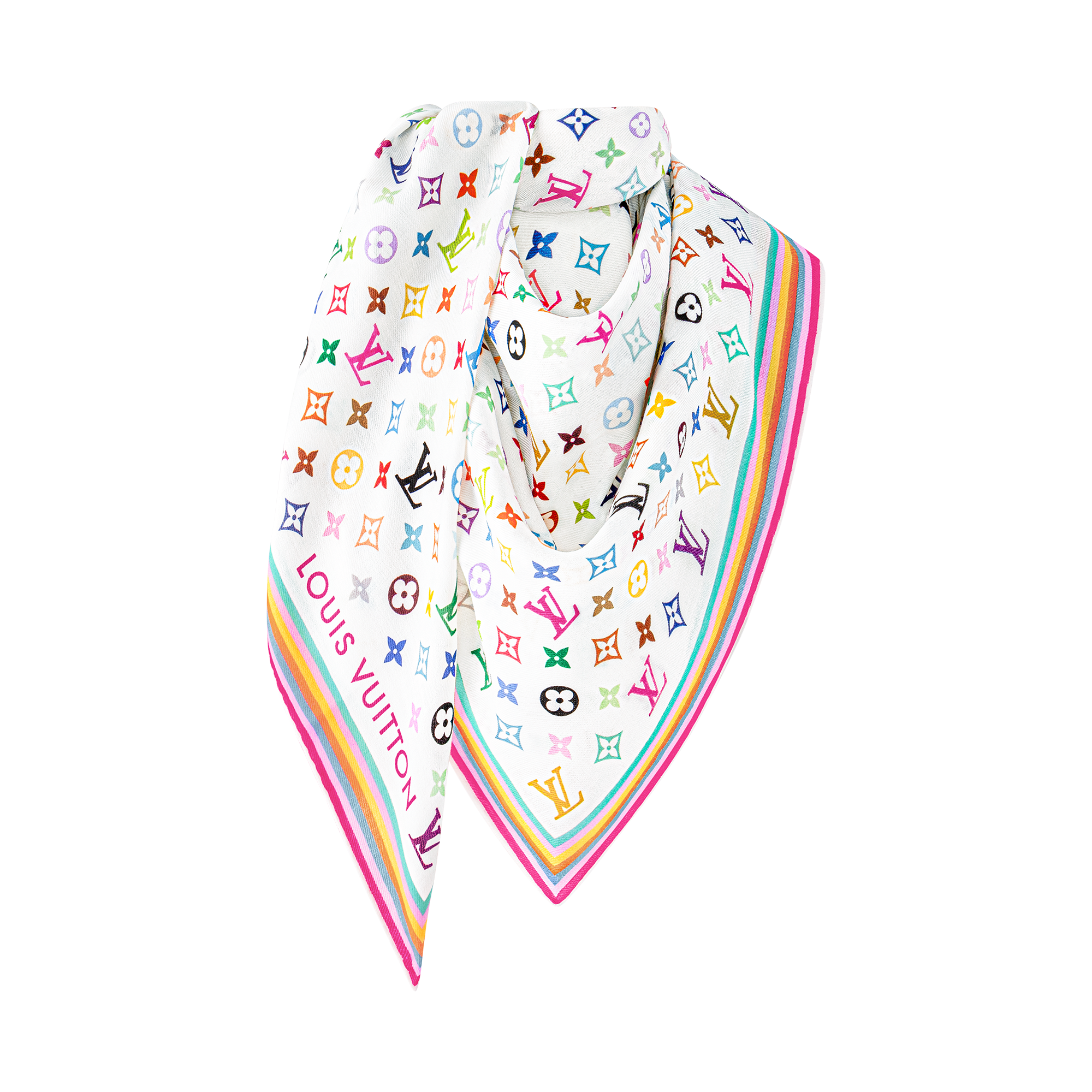 LV x TM Xale em Monogram Colorido S00 - Acessórios | LOUIS VUITTON ®
